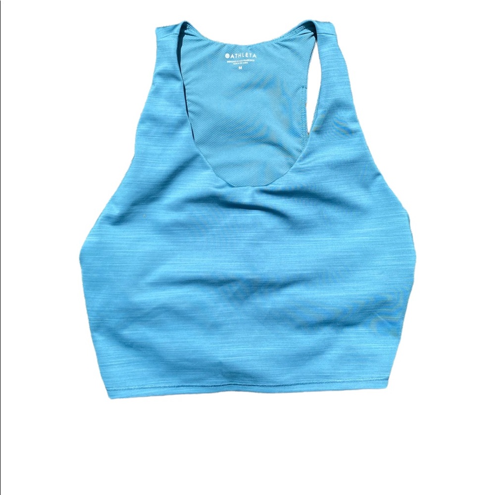 athleta cropped tank with built in bra